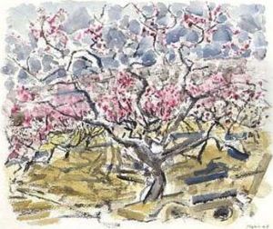 Peach Trees In Blossom, No. 1 by John Marin