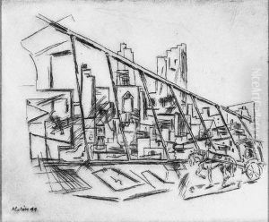Brooklyn Bridge On The Bridge, No. 1 by John Marin