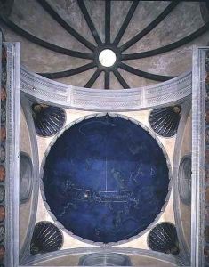 The Path of the Sun through the stars on the night of the 4th July 1442, from the soffit above the altar, c.1430 by Giuliano dArrighi Pesello
