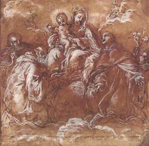 The Madonna and Child with Saints by Giuseppe Passeri