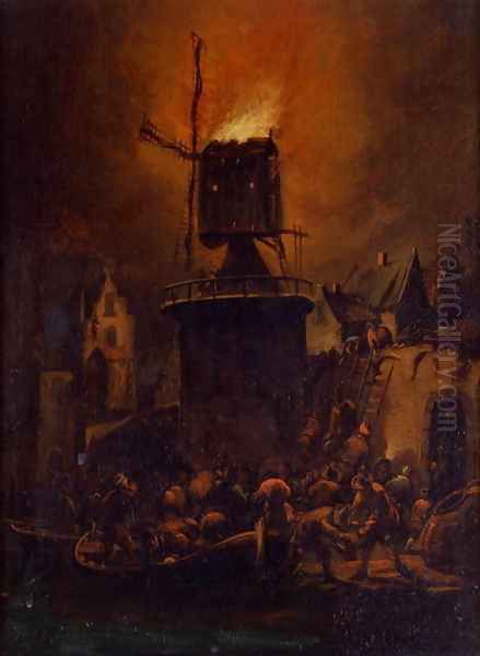 The Burning Windmill, 1662 - view 1