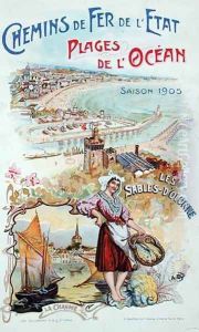 Les Sables dOlonne, poster advertising the Chemins de Fer de lEtat State Railways 1905