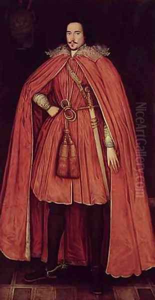 Edward Herbert, Lord Herbert of Cherbury, c.1604 42 Herbert of Cherbury, Edward Herbert, 1st Baron 1583-1648 in his robes as Knight of the Bath - view 1