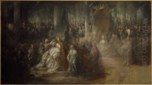 The Coronation of King Gustav III of Sweden 1746-92 by Carl Gustaf Pilo