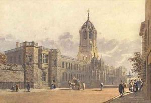 Christ Church College from St. Aldate's, Oxford by George Pyne
