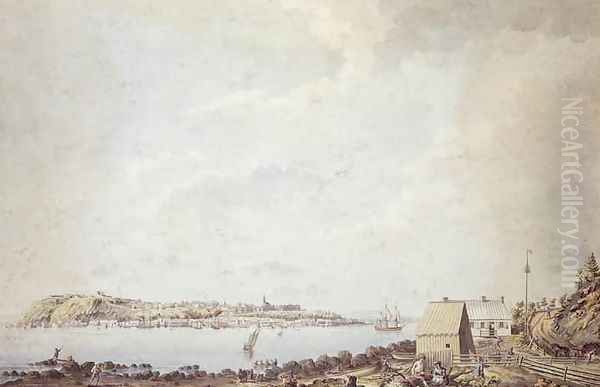 A View from the City of Quebec the Capital of Canada, Taken from the Ferry House on the Opposite Side of the River, 3rd October 1784 - view 1