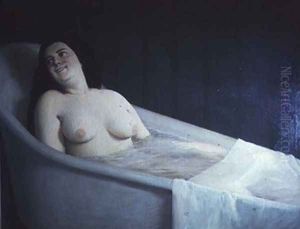 Woman surprised in her bath by Prilidiano Pueyrredon