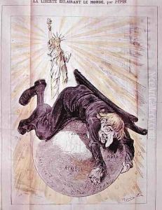 Liberty Lighting the World, front cover of Le Grelot, c.1880 Liberty Lighting the World, front cover of Le Grelot, c.1880
