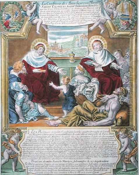 SS. Cosmas and Damian curing the poor, 1673 - view 1