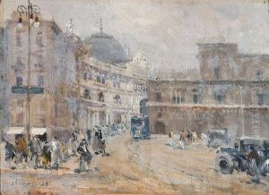 Scena Di Vita A Napoli by Francesco Marino Di