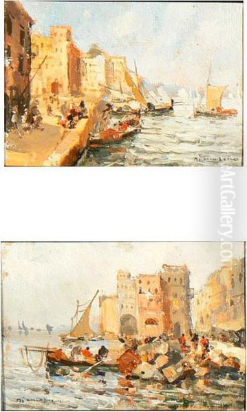 Marine Napoletane Con Barche E Pescatori - view 1