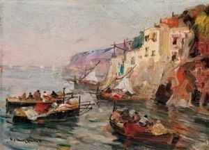 Pescatori Campani by Francesco Marino Di