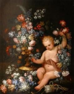 Putti Aux Fleurs