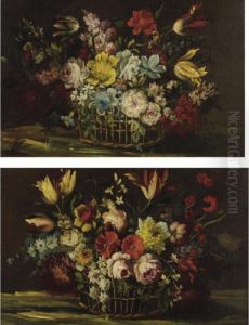 Still Life With Flowers: A Pair Of Paintings Still Life With Flowers: A Pair Of Paintings