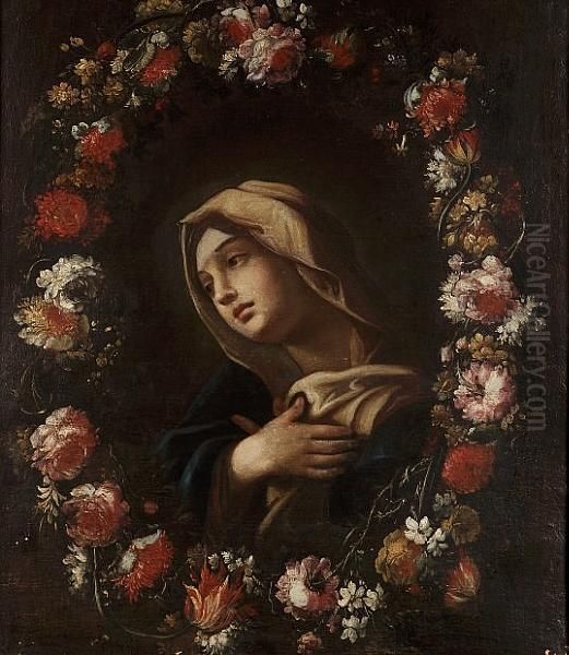 The Madonna Surrounded By A Garland Of Flowers - view 1