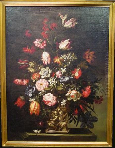 Floral Still Life With Tulips - view 1