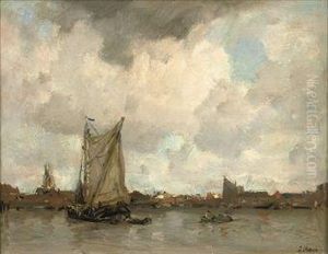 Havengezicht: A River Landscape, A Town Beyond