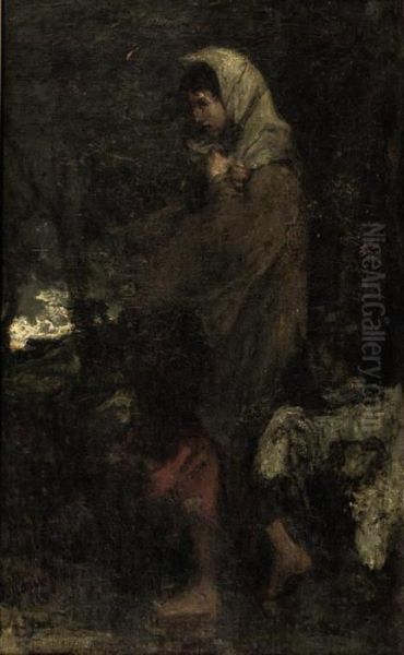 The Shepherdess And Her Sheep - view 1