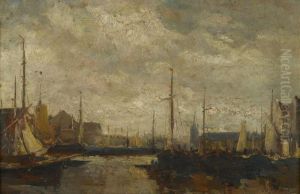 A Dutch Port by Jacob Henricus Maris