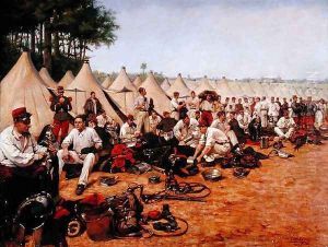 French Military Encampment, 1905 by Pierre Petit-Gerard