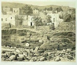 View of Excavation, from A History of Discoveries at Helicarnassus, Cnidus, & Branchidae, by Charles Thomas Newton 1816-94 published 1862 by Thomas Picken
