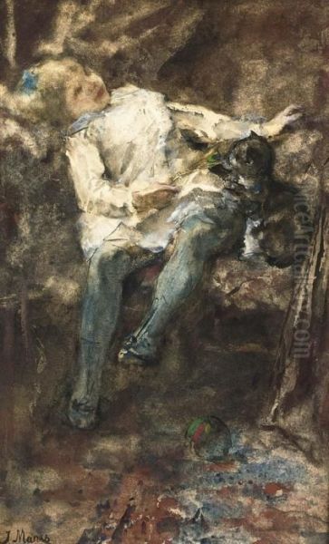 Girl Playing With A Cat - view 1