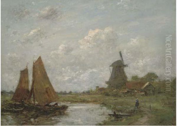 Setting Sail Beside A Windmill - view 1