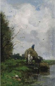 Loading The Hay Barge