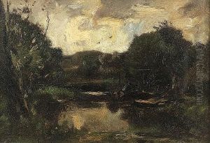 A River Scene A River Scene