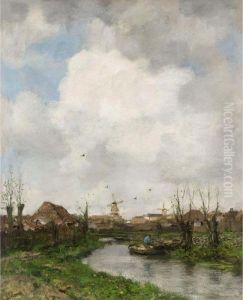 Landscape Near The Hague by Jacob Henricus Maris