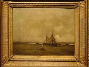 Dutch Coastal Scene by Jacob Henricus Maris