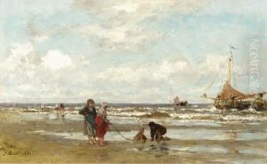 Shore At Scheveningen by Jacob Henricus Maris