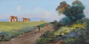 Campagna Romana Con L'acquedottoclaudio