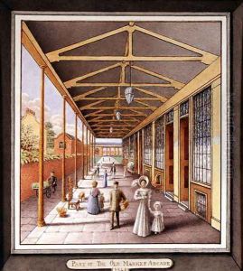 Part of the Old Market Arcade, 1840 Part of the Old Market Arcade, 1840