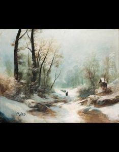 Paesaggio Invernale Con Figure