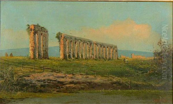 Paesaggio Con Ruderi Di Acquedotto Romano - view 1