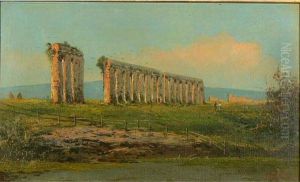 Paesaggio Con Ruderi Di Acquedotto Romano