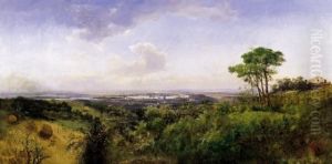 A View Of Budapest From The Mountains Of Buda by Henry Marko