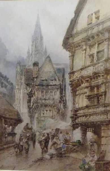Continental Town Scene - view 1