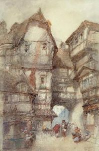 Continental Street Scene by Paul Marny