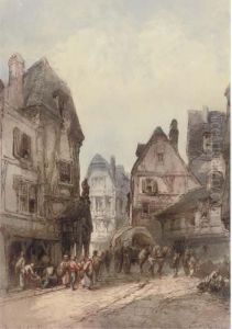 Old Street, Rouen by Paul Marny