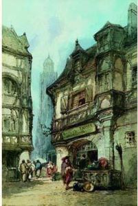 Auxerre, Vieille Rue by Paul Marny