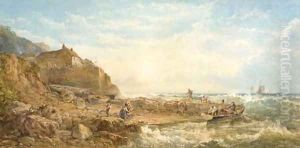 Fishermen returning home by James George Philp
