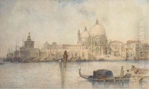 Santa Maria Della Salute And The Dogana, Venice by Paul Marny