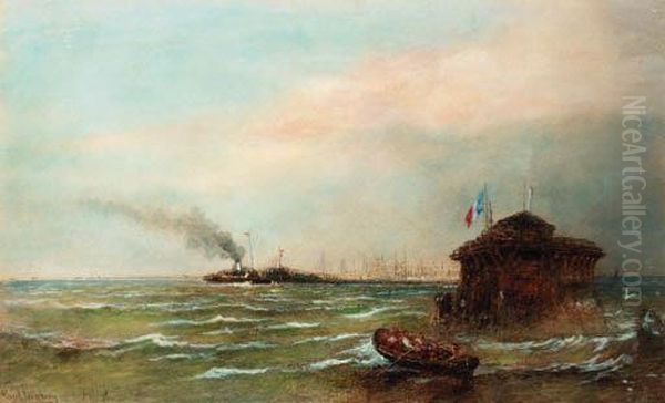 The Channel Packet Making Her French Port - view 1