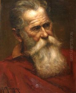 Portrait Of A Man by Georges Philibert Charles Marionez