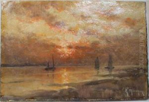 Bateaux Au Crepuscule
