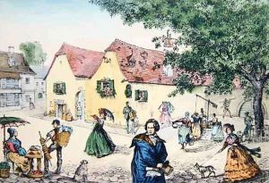 Heiligenstadt Testament House in Vienna where Beethoven stayed in an attempt to cure his deafness by Perger