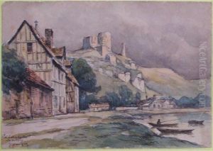 Le Chateau Gaillard Aux Andelys by Georges Philibert Charles Marionez