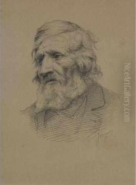 Tete De Vieillard (etude Pour Un Portrait) - view 1